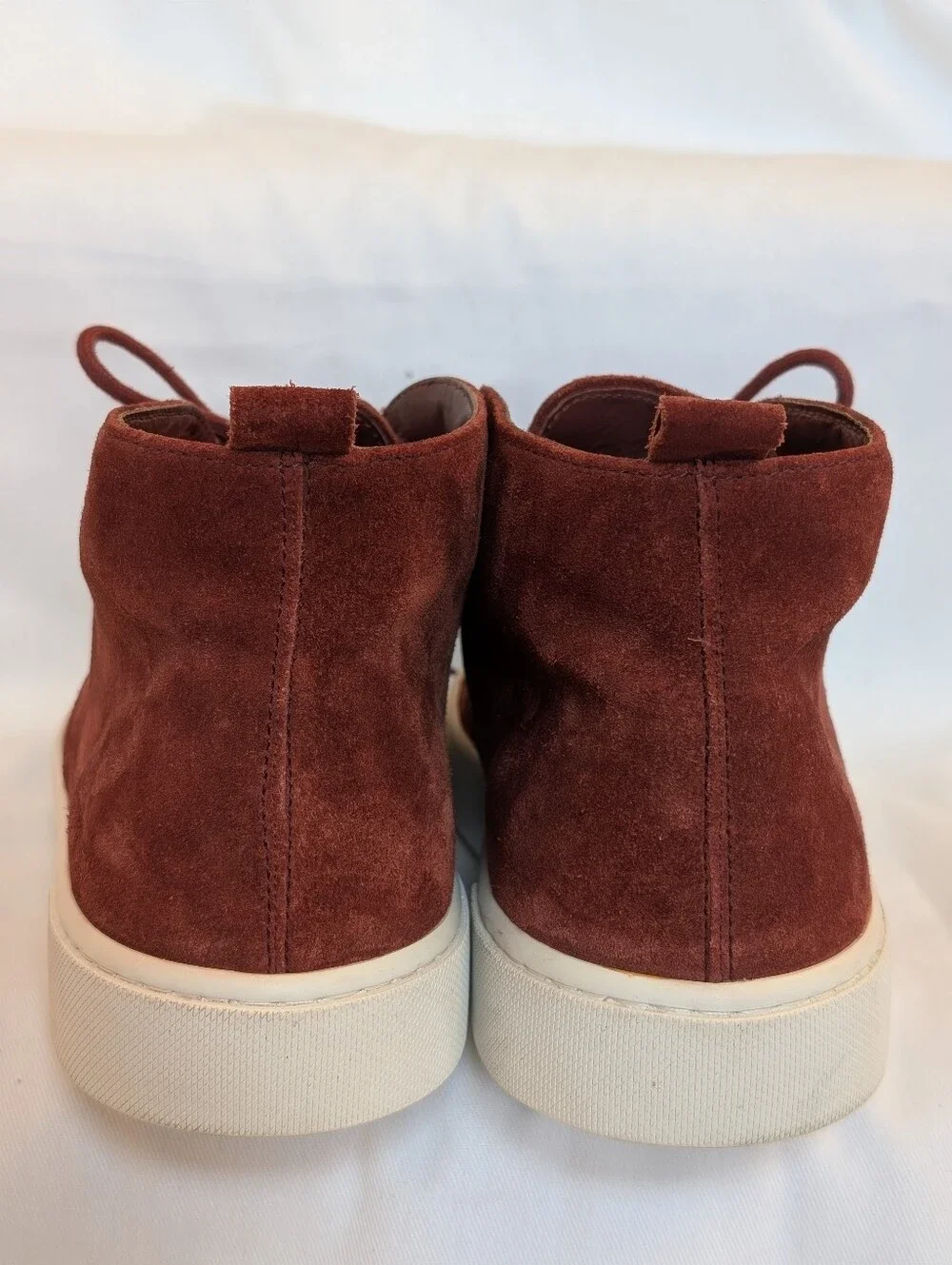 Tod’s Men’s Suede Chukka Boots Burgundy Made in Italy Size 8.5